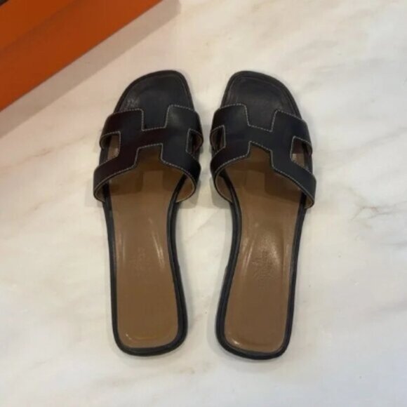 Hermes Oran sandals Black - Picture 3 of 6
